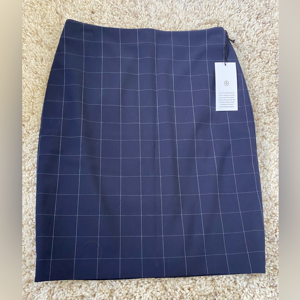 Ann Taylor blue pencil skirt size 0P NWT